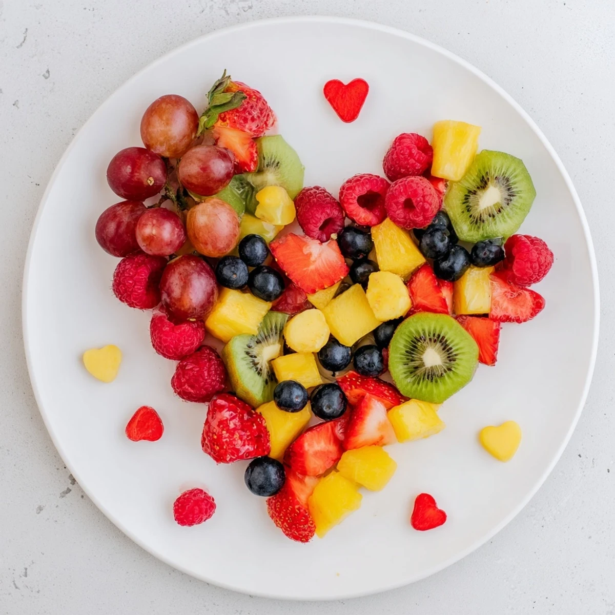 Explore a stunning Sweetheart Fruit Board, featuring juicy watermelon and other fruits, a perfect, romantic treat.