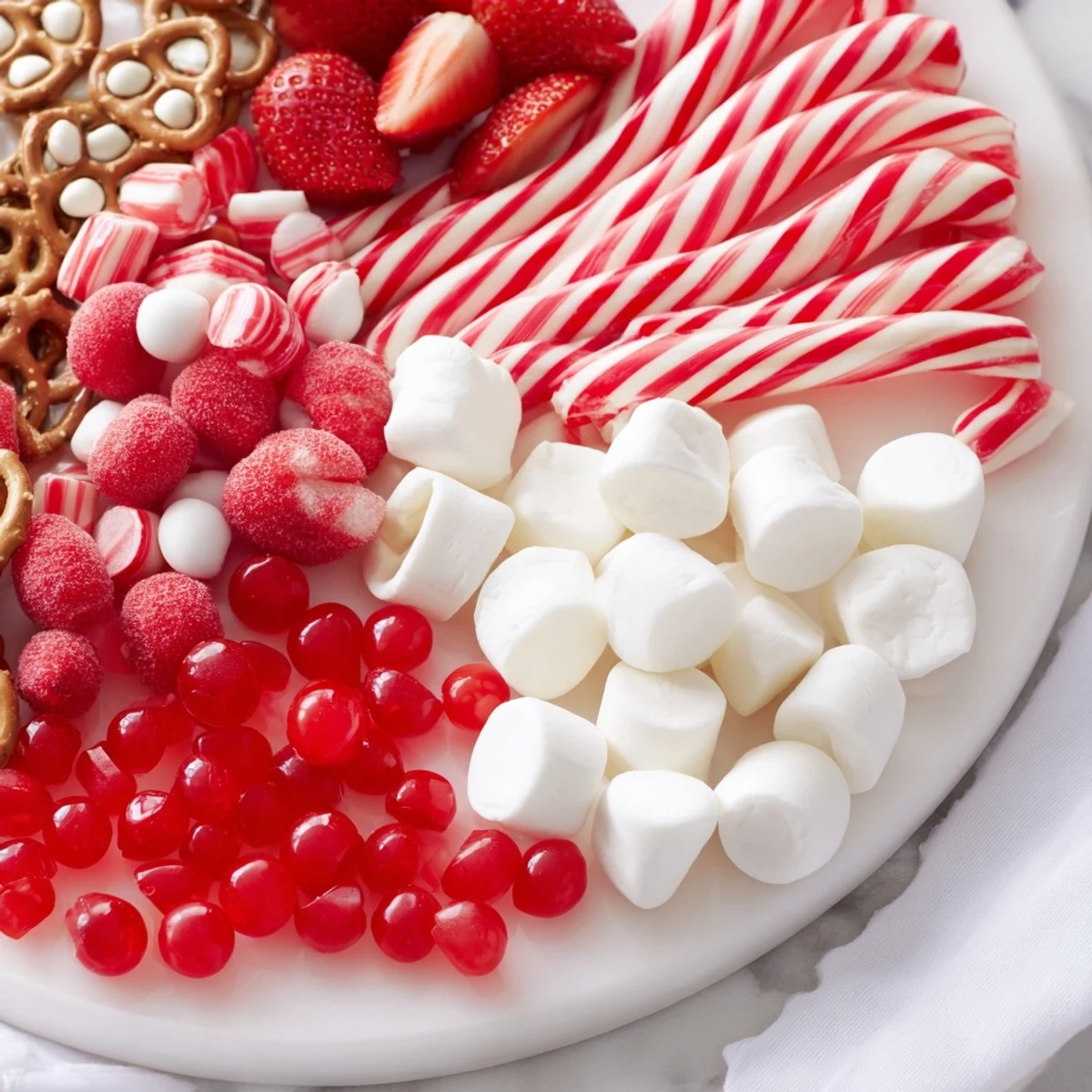 Sweet Board: A colorful, inviting Sweet Board with fresh strawberries and sweet treats arranged beautifully.