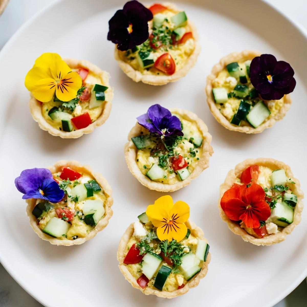 Couronne Florale Mini Quiches
