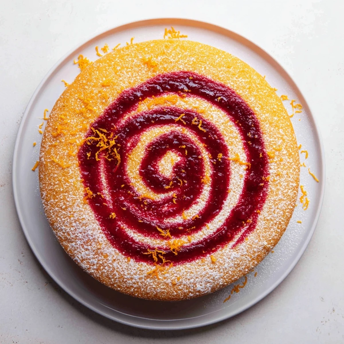 The freshly baked Cranberry Orange Swirl cake, showing a delicious, moist texture and aroma.