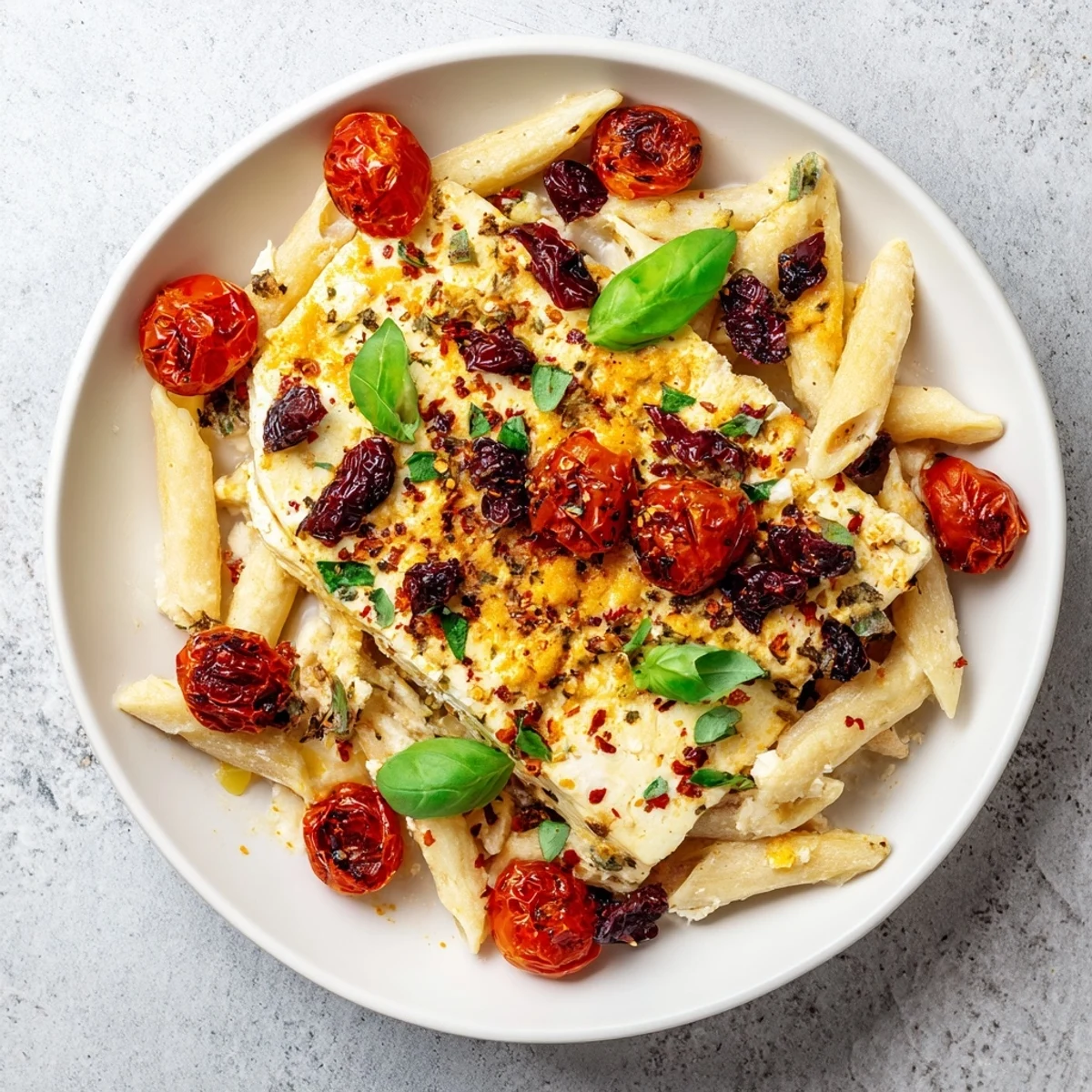 Baked Feta Pasta Cranberries