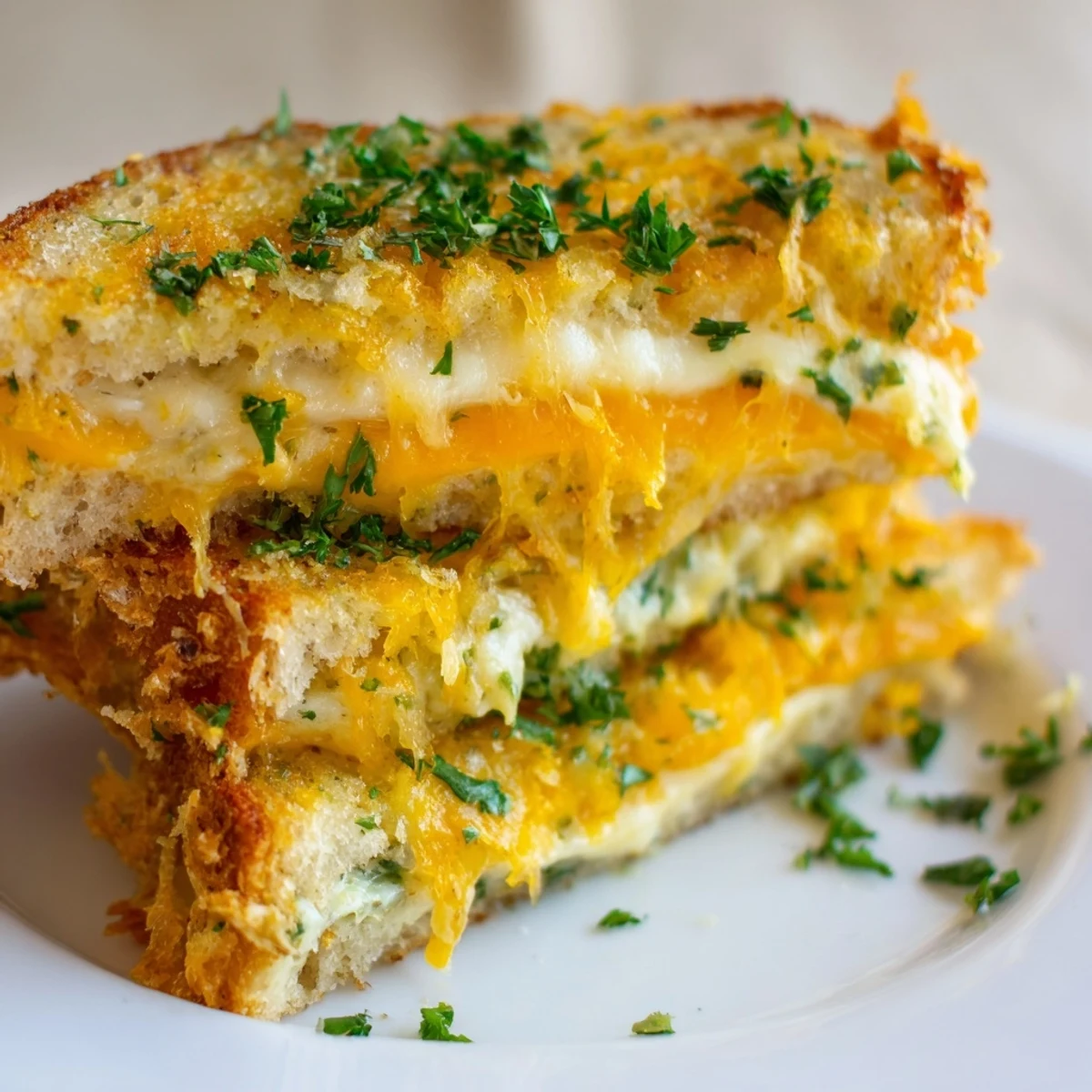 Garlic Butter Mayo Grilled Cheese