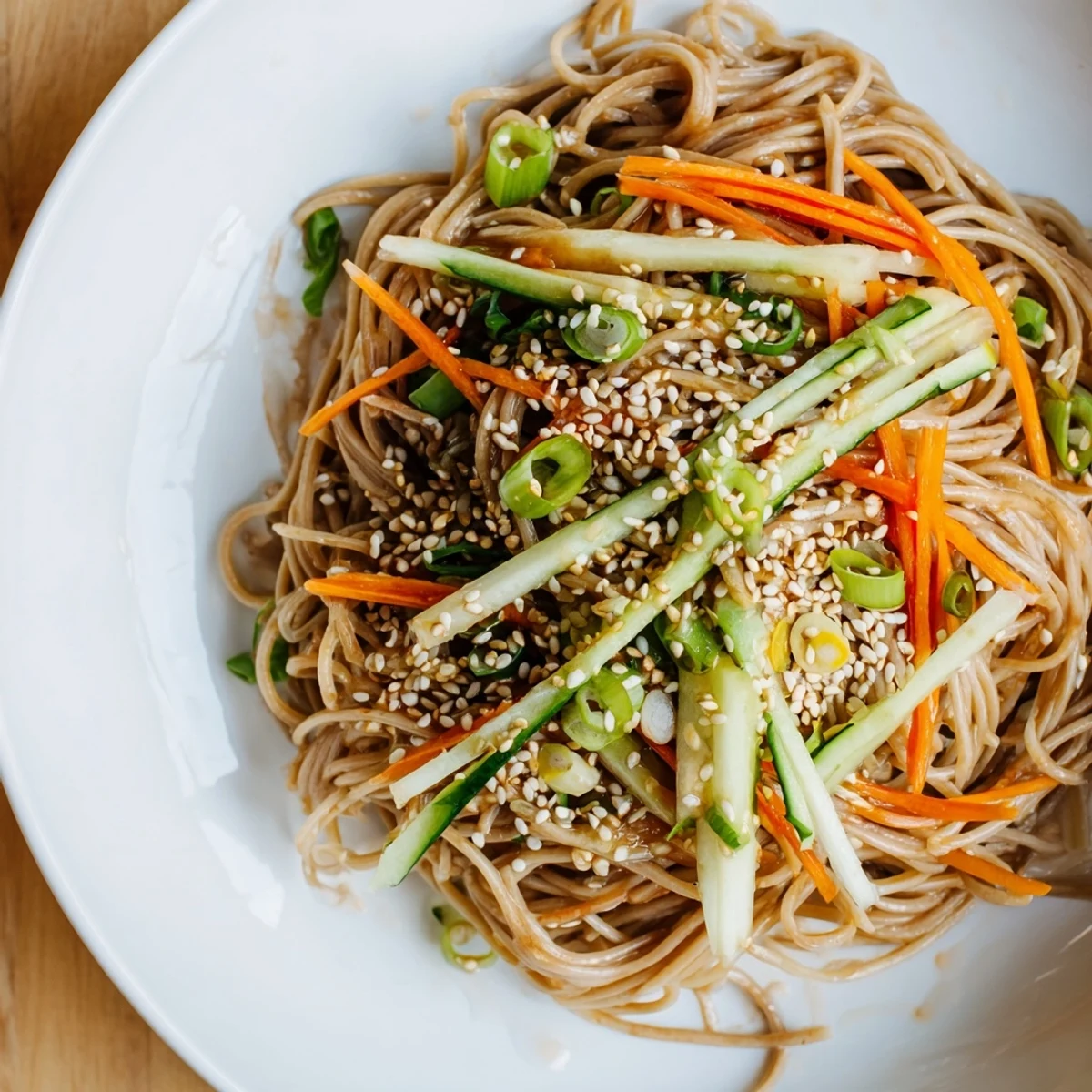 Chilled Noodle Lunch Cups filled with colorful vegetables, perfect for a quick, cold lunch.