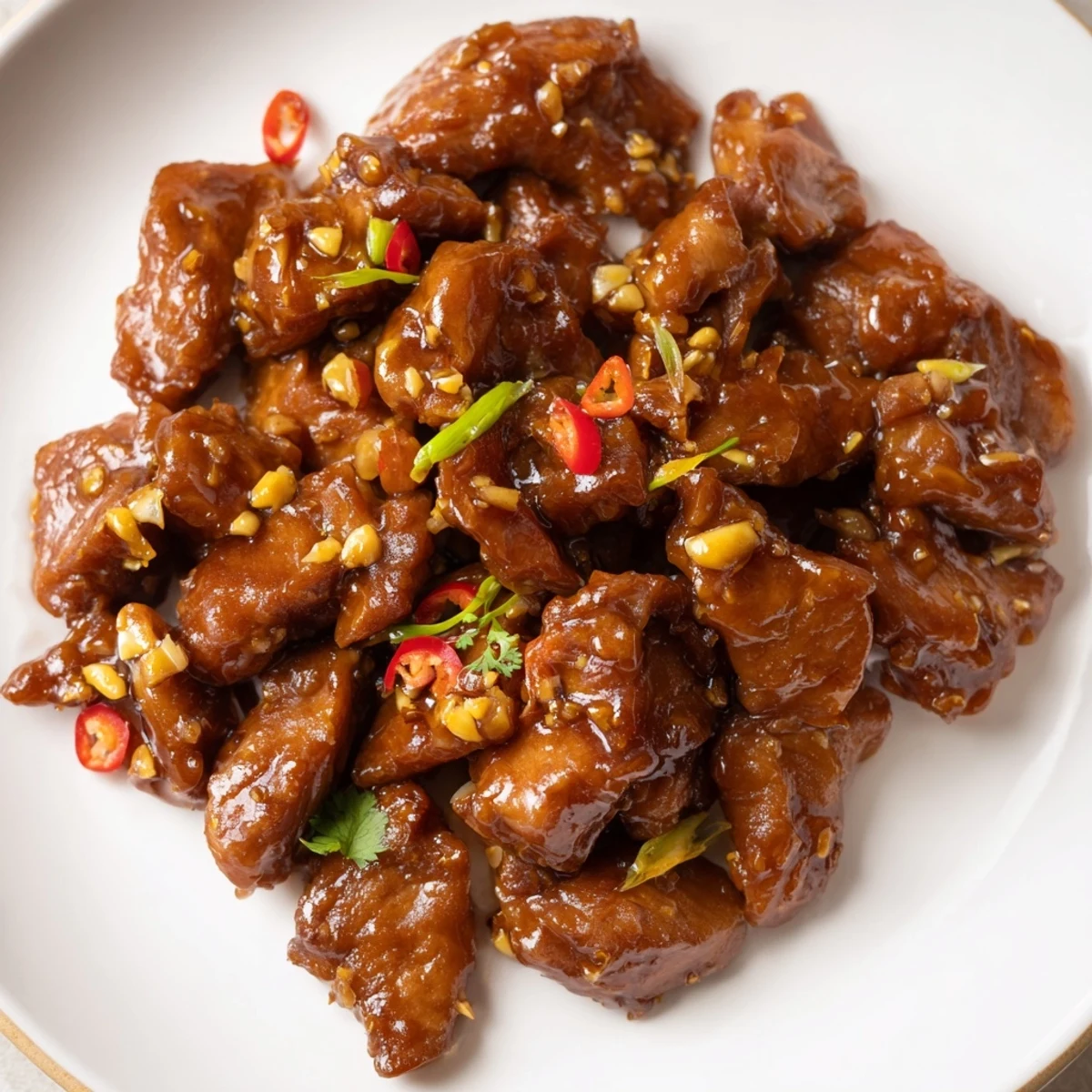Golden brown Vietnamese Caramel Chicken with a glistening glaze, ready to serve over rice.