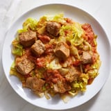 A steaming bowl of comforting Sweet Cabbage and Pork Stew, perfect for a cozy weeknight dinner.