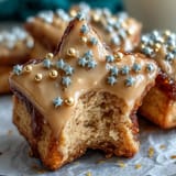 Buttery Gemini zodiac cookies featuring detailed golden star royal icing ready to enjoy.