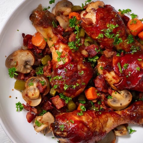Budget Coq au Vin Chicken