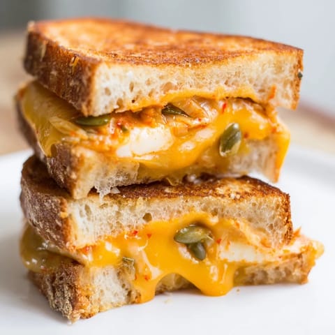 Skillet Kimchi Cheddar Fusion