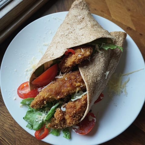 Crispy Santa Hat Chicken Wrap