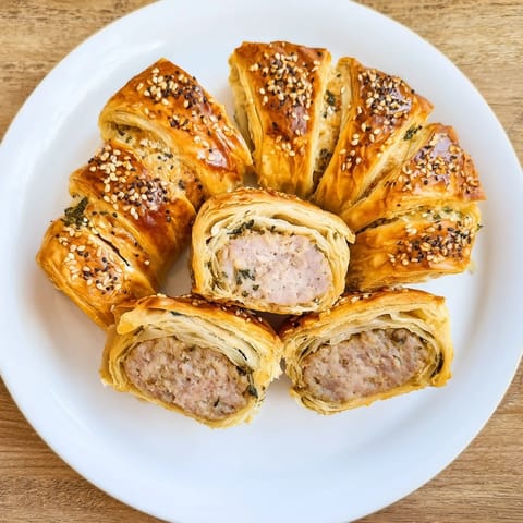 Savory Mini Sausage Roll Wreath