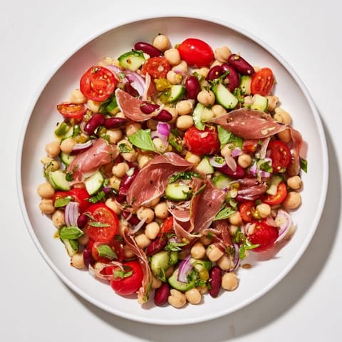 Dense Bean Salad Prosciutto