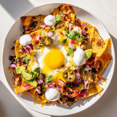 Egg-Topped Breakfast Nachos