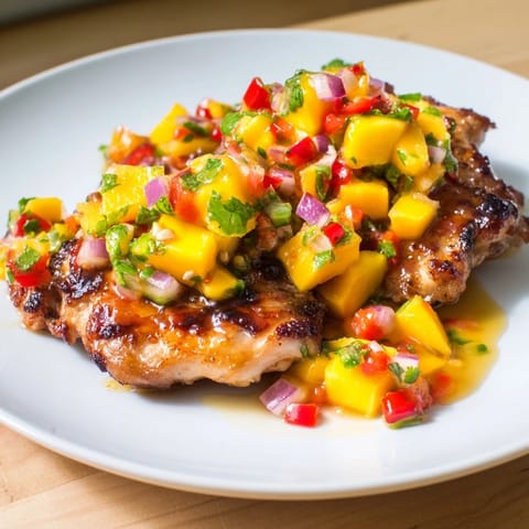 Grilled Mango Salsa Chicken
