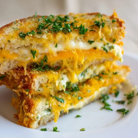 Garlic Butter Mayo Grilled Cheese