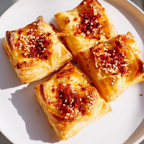 Chili Crisp Honey Brie Bites