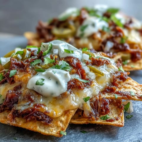 BBQ Beef Nachos