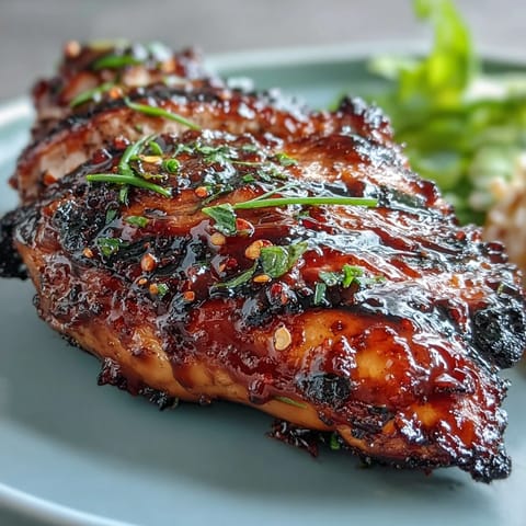 Sweet and spicy maple sriracha chicken baked to perfection, paired with aromatic jasmine coconut rice.  
