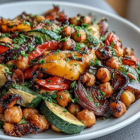 Lemon Garlic Roasted Vegetables