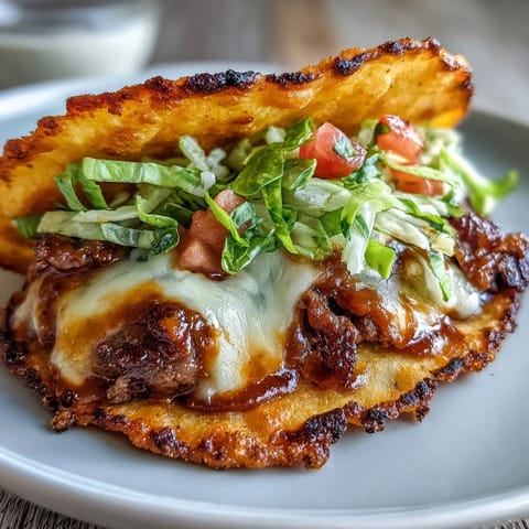 Mini Smash Burger Tacos