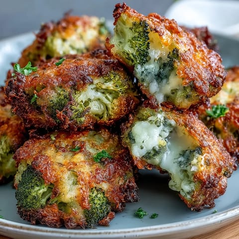 Crispy cheddar broccoli tots in the air fryer, golden and cheesy with a crunchy exterior and tender inside.  