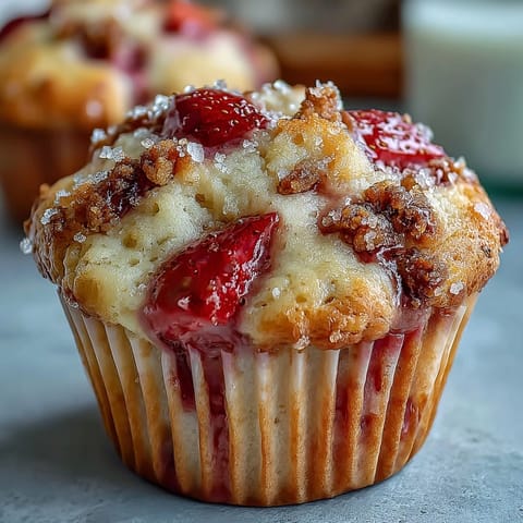 Strawberry Yogurt Muffins