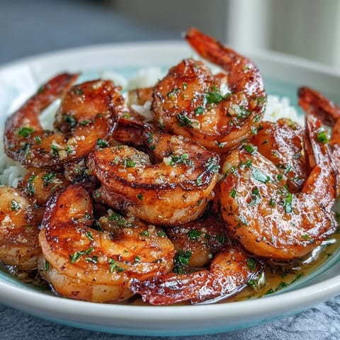 Vibrant lemon garlic shrimp bowls with brown rice, fresh vegetables, and creamy avocado for a nourishing meal.