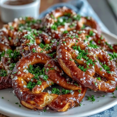 St Patricks Shamrock Pretzel Bites