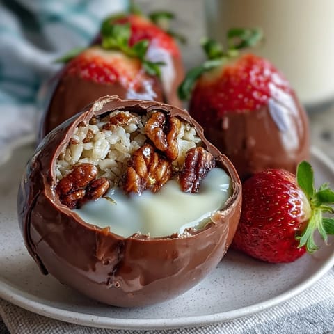 Chocolate Strawberry Easter Eggs