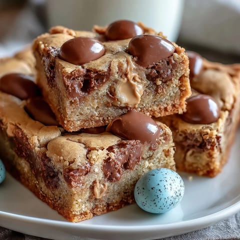 Peanut Butter Easter Egg Bars