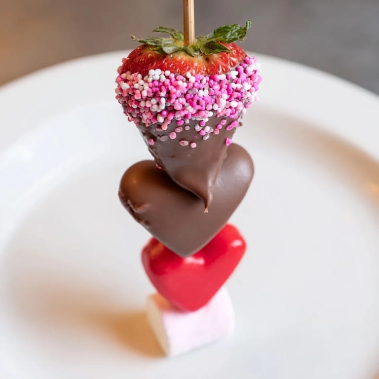 Valentine's Day delight: Freshly made Cupid's Arrow Candy Tray with colorful sweets, ready to share.