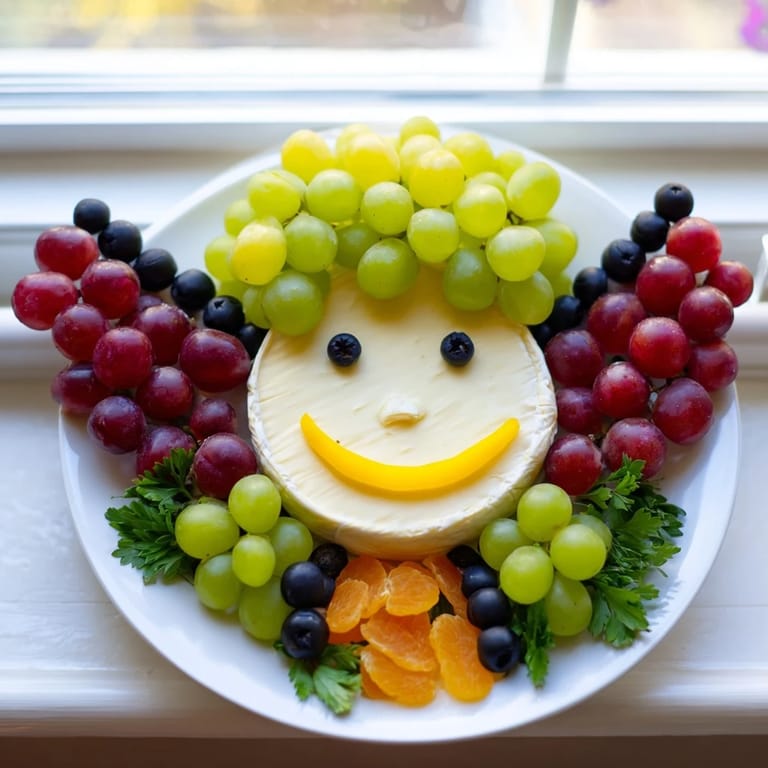Enjoy a visually stunning Cherub Angel Snack Tray with fresh fruit and savory cheese options, perfect for sharing.