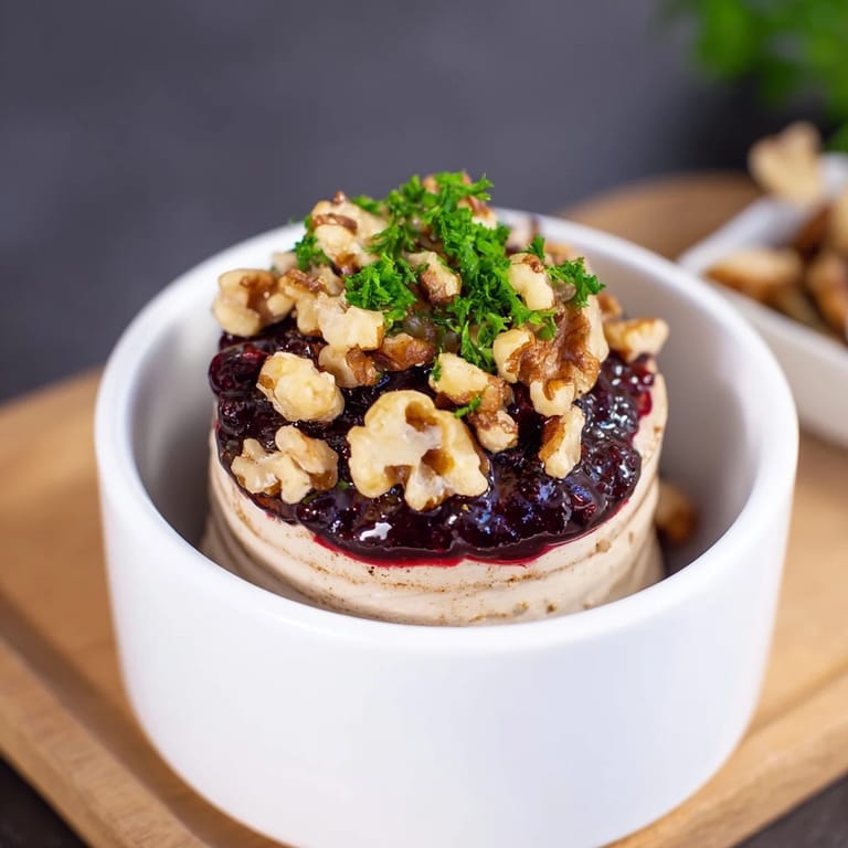 Imagine The Velvet Underground: smooth pâté swirled with vibrant jams, topped with crunchy hazelnuts.