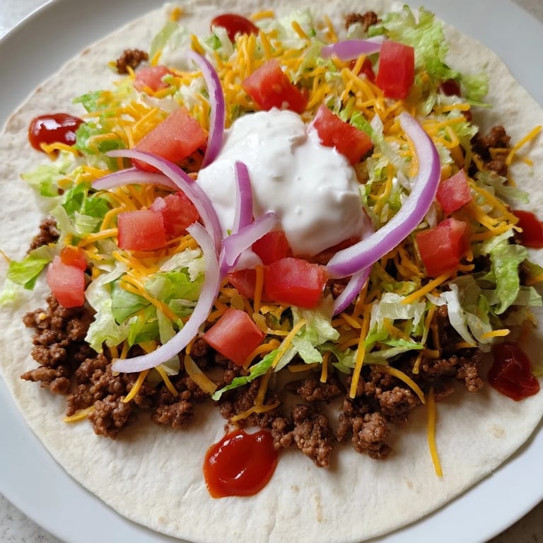 Close-up shot showing sizzling smash tacos, showcasing the perfectly seared edges and fillings.