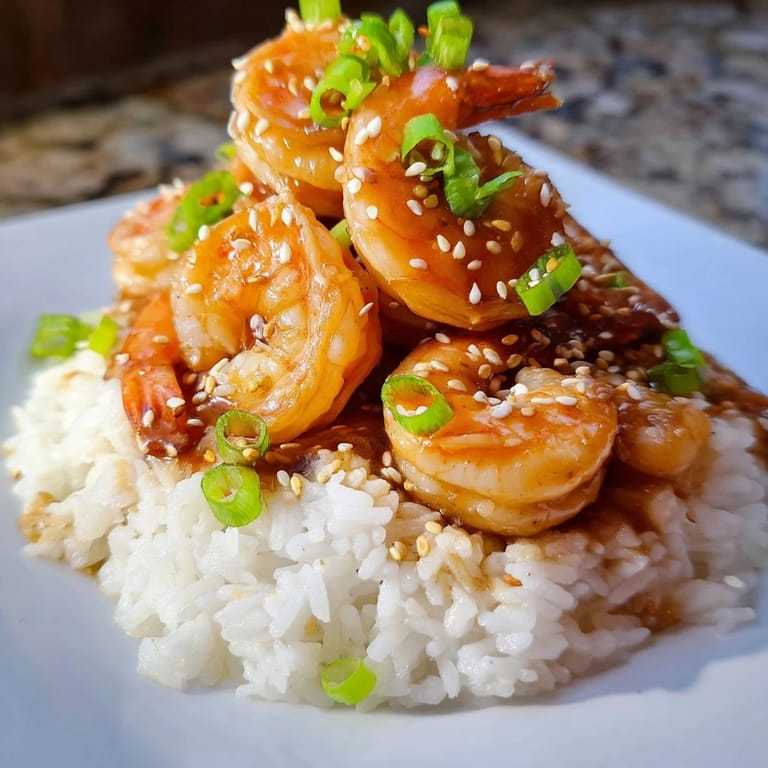 Fragrant skillet of Honey Garlic Shrimp, perfectly cooked and tossed in a flavorful garlic glaze.