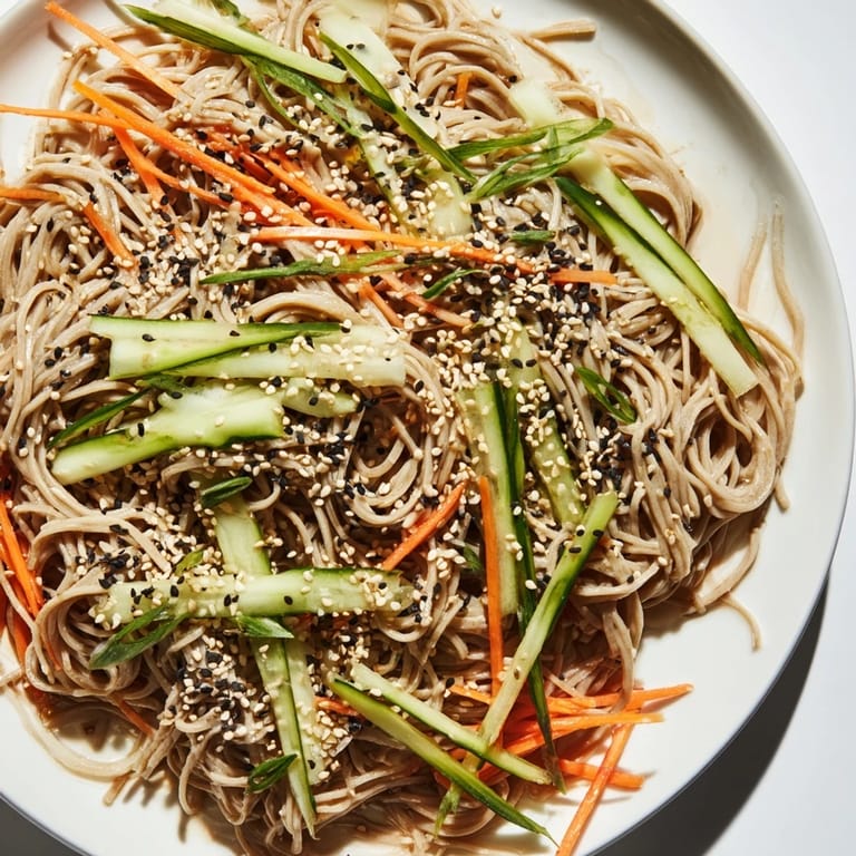 Prepare a satisfying meal: These Chilled Noodle Lunch Cups are tossed with sesame oil and a tasty sauce.