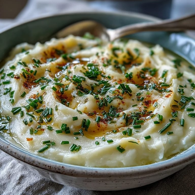 Homemade Potato Leek Soup blended smooth, with sweet leeks and Yukon Gold potatoes.