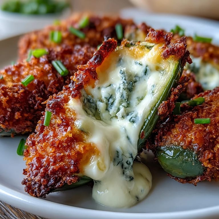 Hot Air Fryer Jalapeño Poppers garnished with crumbled bacon, ready to serve as a spicy appetizer for game day.