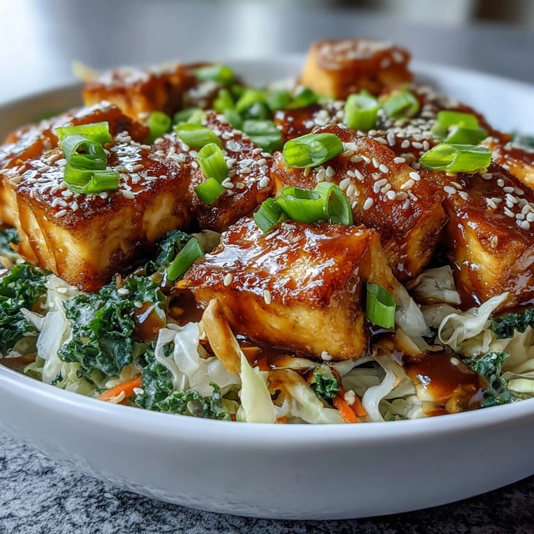 Steam rises from this plant-based Tofu Egg Roll in a Bowl, featuring crisp vegetables and sautéed tofu ready for a quick weeknight dinner.