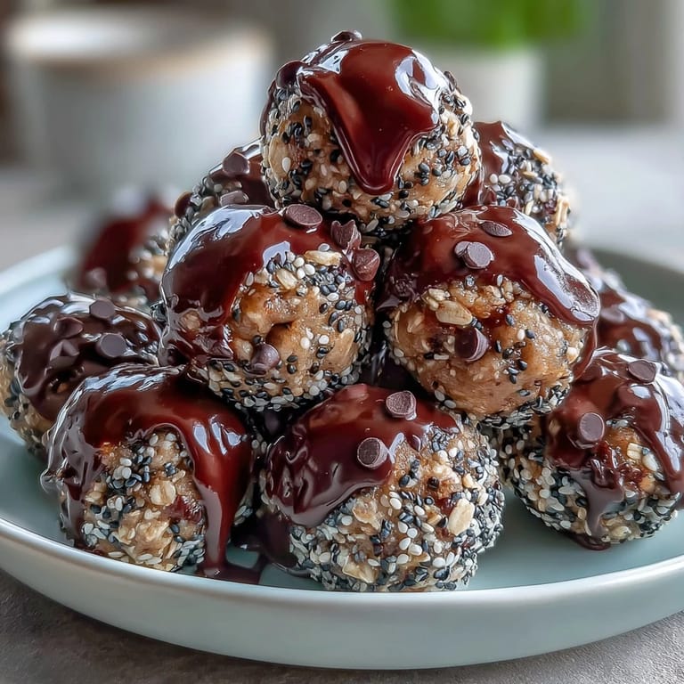 Creamy tahini and toasted black sesame seeds blend into chewy energy bites perfect for on-the-go fuel.  