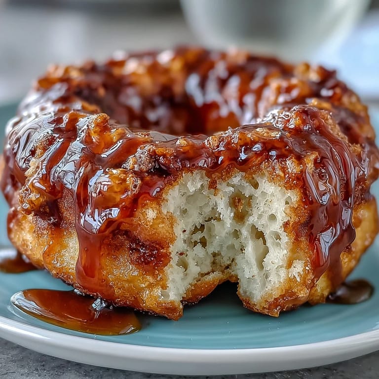 Warm, aromatic donuts infused with cardamom and topped with a luscious honey glaze, ideal for sweet cravings.