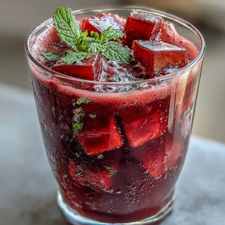 Refreshing watermelon lime sparkling punch with zesty citrus and mint, served over ice for a cool, bubbly treat.