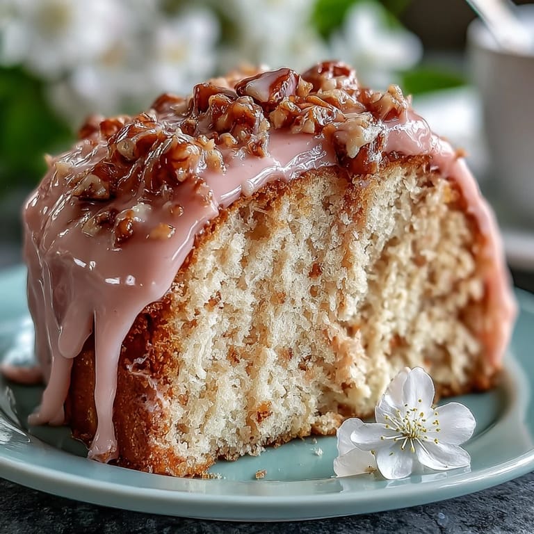 Three-layer pastel pink and yellow ombre cake with smooth buttercream, perfect for spring celebrations and special occasions.