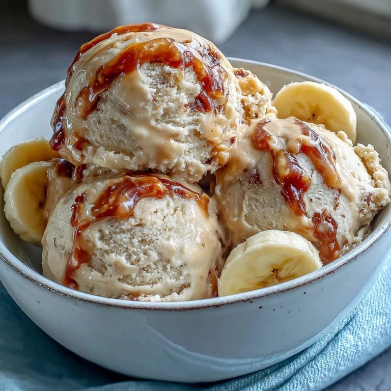 Velvety homemade peanut butter banana ice cream made with simple ingredients for a naturally sweet, dairy-free frozen treat.